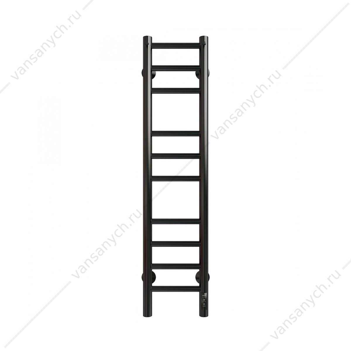 УТ000034486 Полотенцесушитель 20х100 электрический 82Вт Grois Laura GR-133 П10 black mat R GROIS (Россия) купить в Тюмени (Ван Саныч™)